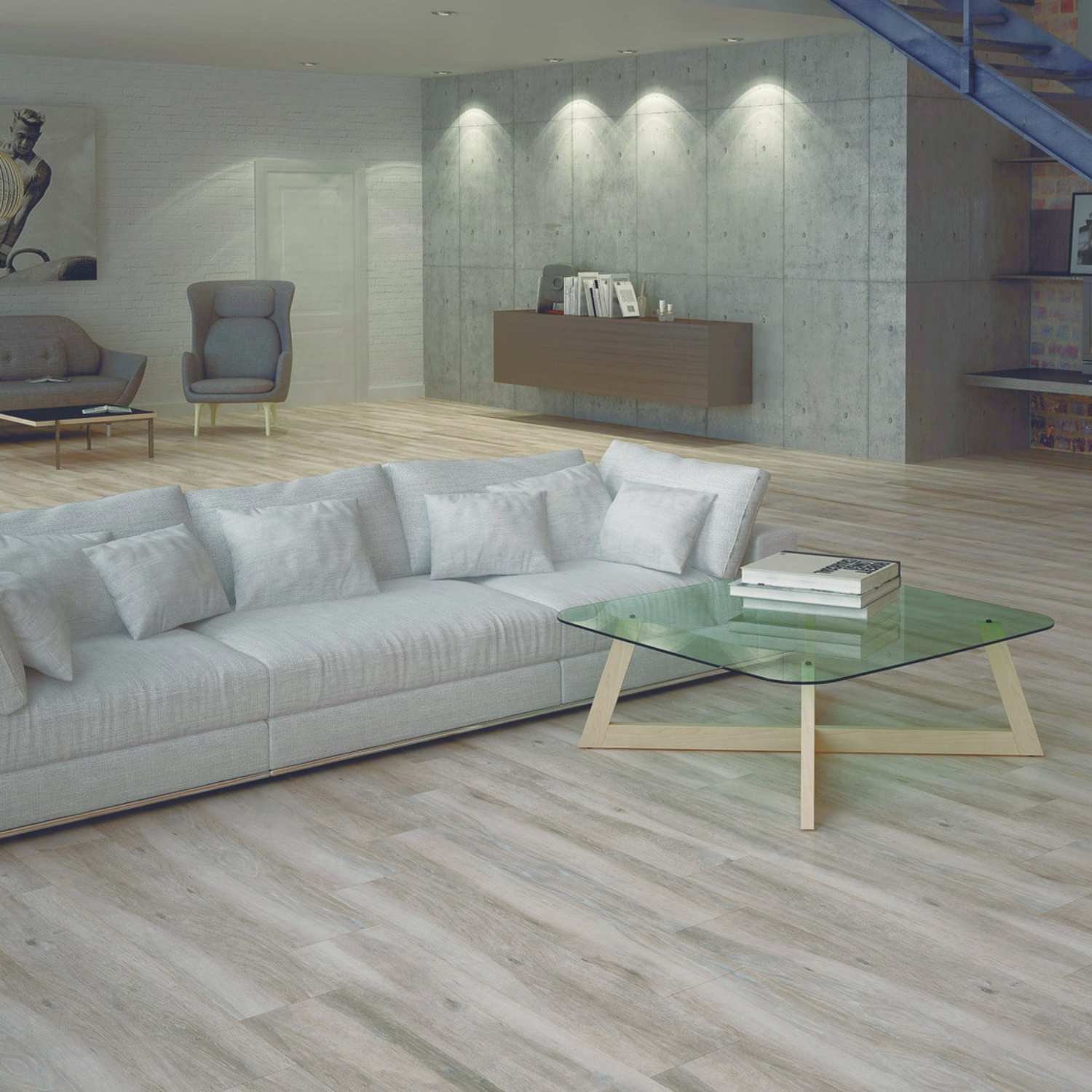 Porcelain flooring
