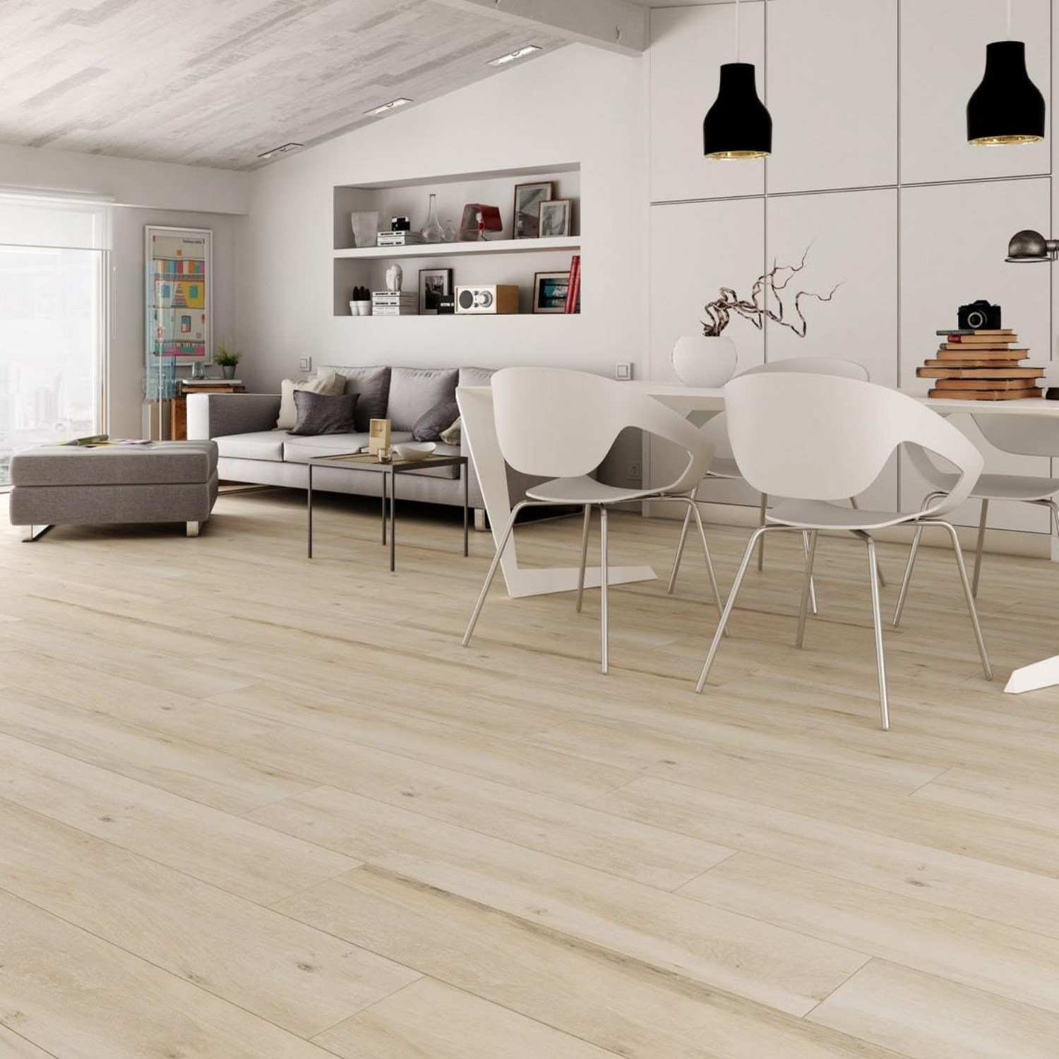 Porcelain flooring