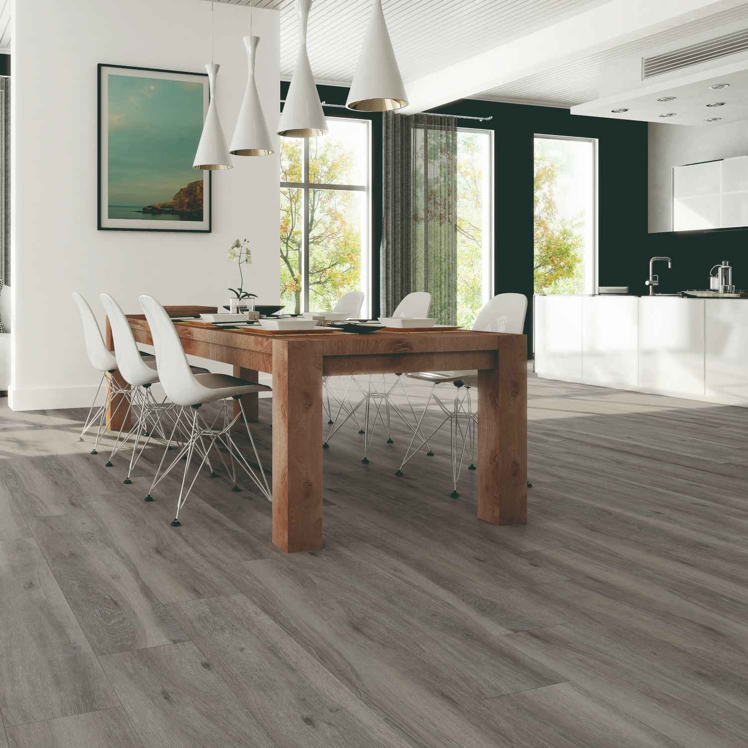 Porcelain flooring