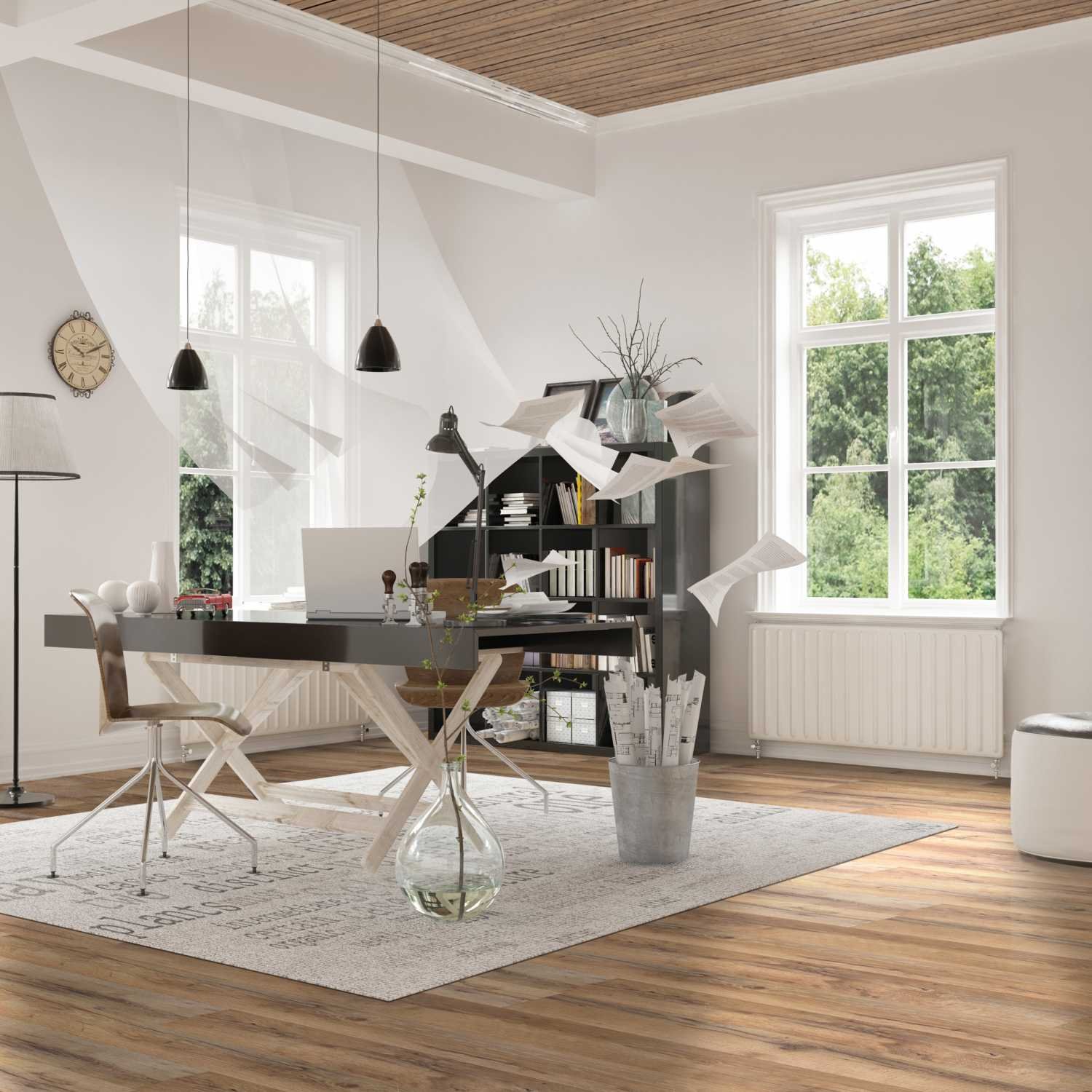 Laminate flooring Brown 2