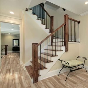 Laminate flooring White