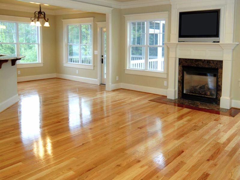 Piso laminado brillante